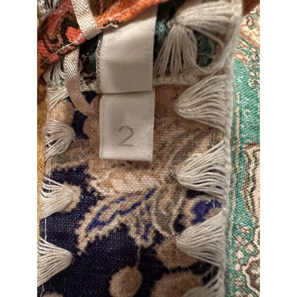 ZIMMERMANN patchwork mini dress ZIM 0 / US 2 Summer Línen‎ Blend